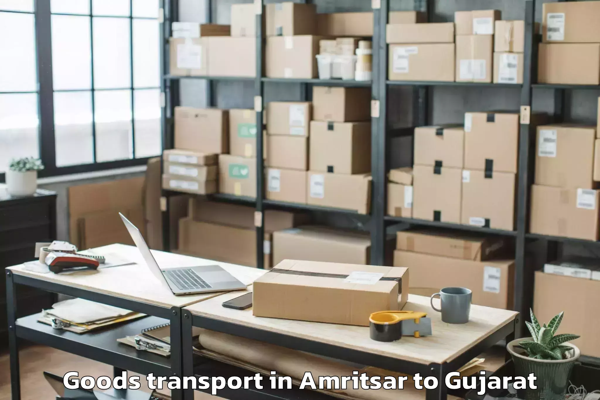 Affordable Amritsar to Bodeli Goods Transport